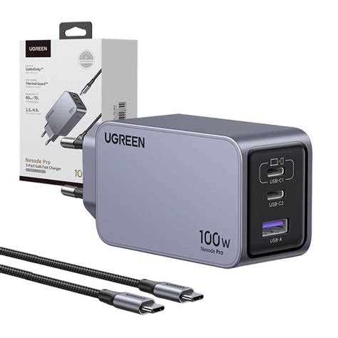 Ugreen Adowarka Sieciowa Nexode Pro W Gan Usb X Usb C