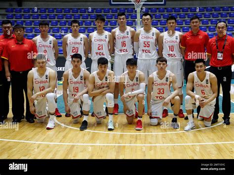 China Basketball National Team Poses For A Picture During The Fiba Asia