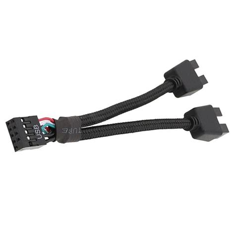Кабель-переходник для материнской платы USB 2.0 (9-pin), черный купить ...