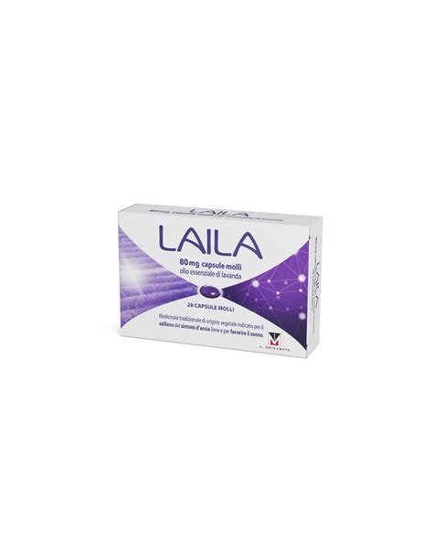 LAILA 28 CAPSULE MOLLI 80 Mg Olio Essenziale Di Lavanda