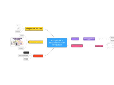 Principios En La Educación Inclusiva E In Mind Map