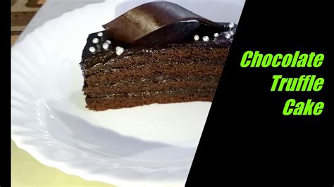 Chocolate Truffle Cake Recipe Eggless Recipe Melting Moments YouTube