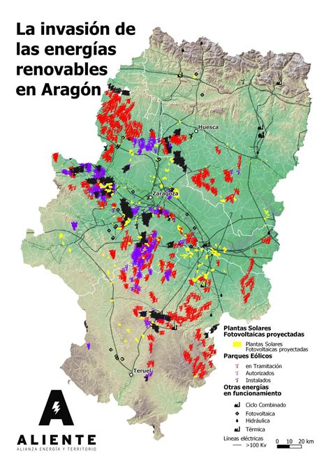 Mapas De Energías Renovables En Aragón Aliente