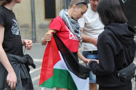 Un grito por la justicia para Gaza movilización estudiantil en Navarra