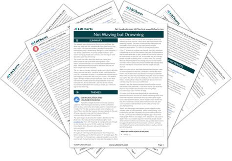 Not Waving but Drowning Poem Summary and Analysis | LitCharts