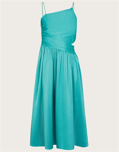 Satin Cut Out Prom Dress Green Prom Dresses And Shoes Monsoon Uk