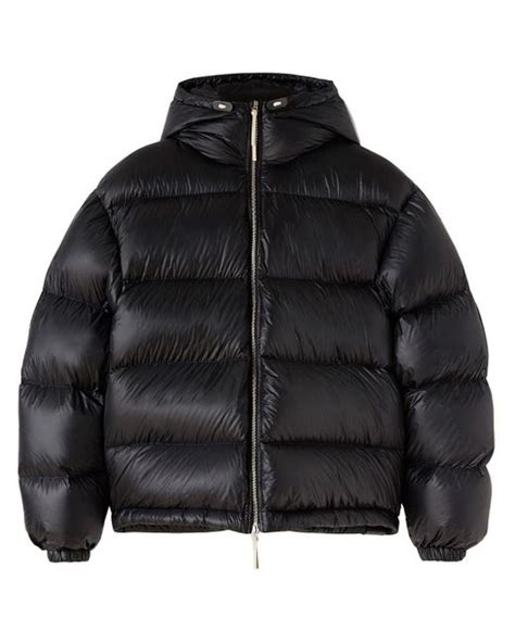 Jil Sander Hooded Down Puffer Jacket In Black Lyst