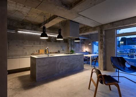 Concrete Apartment By Airhouse Design Office Displays Clothing