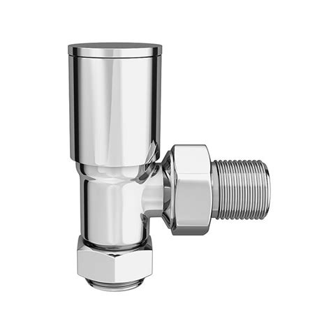 Arezzo Chrome Angled Radiator Valves Victorian Plumbing Uk