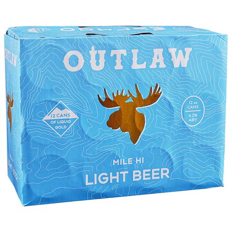 Outlaw Mile Hi Light Beer Pk Oz Cans Applejack