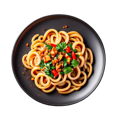 Spicy Noodles With Eggs Isolated On Transparent Background 45964442 Png