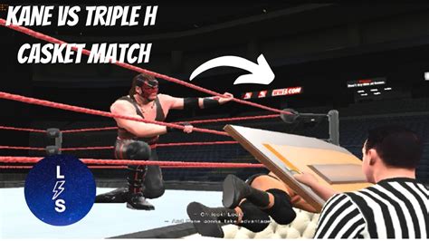 WWE Kane Vs Triple H Casket Match Casket Match In WWE Games YouTube