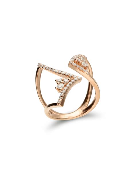 Compra Online Anillo De Oro Rosa Y Diamantes