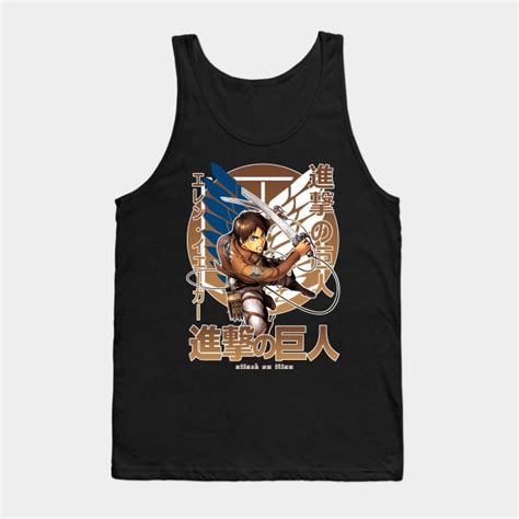 Attack On Titan Eren Yeager Tank Top Attack On Titan Merch