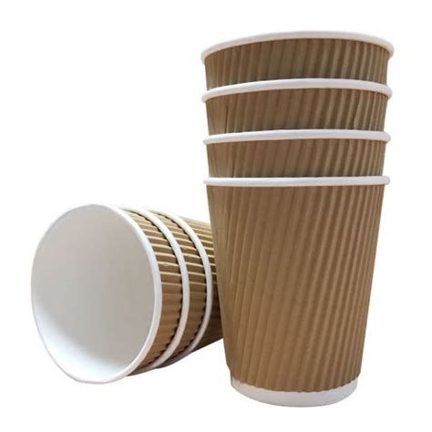 12oz Kraft Ripple Cups Cup0592