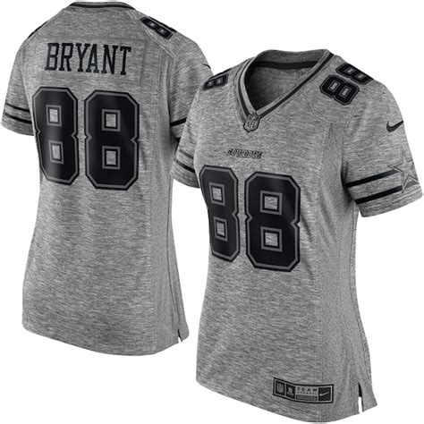 Nike Dez Bryant Dallas Cowboys Womens Gray Gridiron Gray Limited Jersey