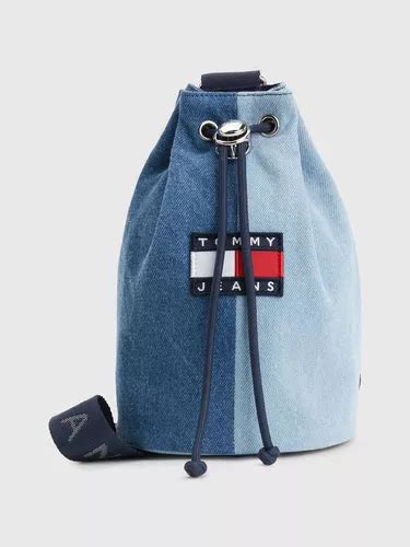 Bolsa De Ombro Feminina Tommy Hilfiger Blue Block Heritage Design