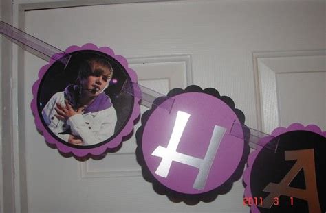 Justin Bieber Banner Happy Birthday Banners Birthday Banner Happy