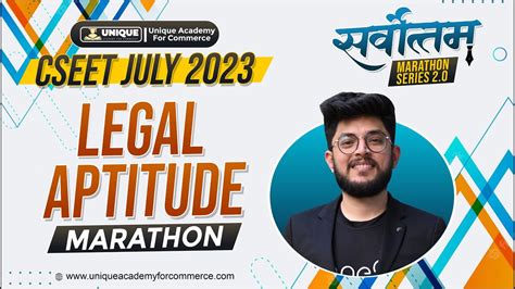 Cseet Marathon June Legal Aptitude L Cs Shubham Modi Sir