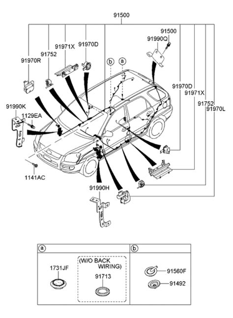 Wiring Harness Floor 2009 Kia Sportage