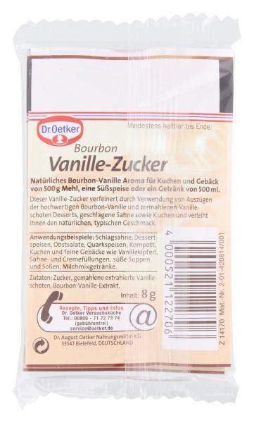 Dr Oetker Bourbon Vanille Zucker Online Kaufen Bei Combi De