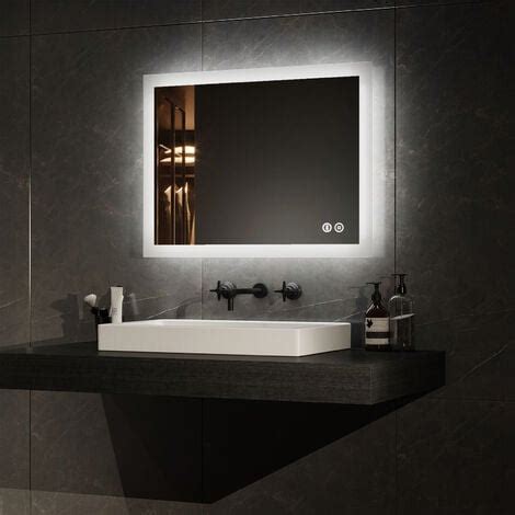 Emke Illuminated Bathroom Mirror With Light Bathroom Led Mirror With