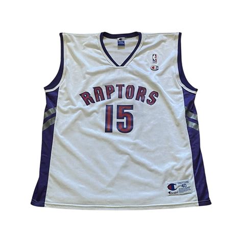 Vintage 90s Champion Toronto Raptors Vince Carter Jersey Size Large Etsy