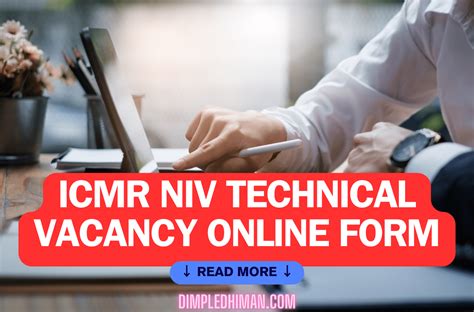 ICMR NIV TECHNICAL VACANCY ONLINE FORM 2023 Free Job Alert