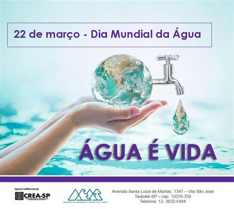 22 De Março Dia Mundial Da Água Aeat