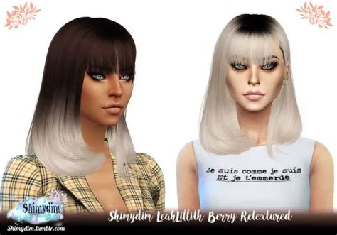 Shimydim Leahlillith S Berry Hair Retextured Sims Hairs