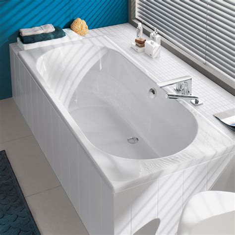 Villeroy Boch O novo Duo Rechteck Badewanne weiß UBA180CAS2V 01