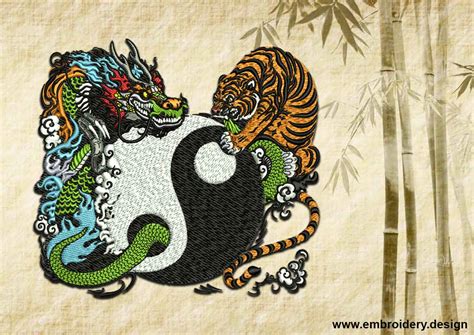 Yin Yang Embroidery Design Files for Download