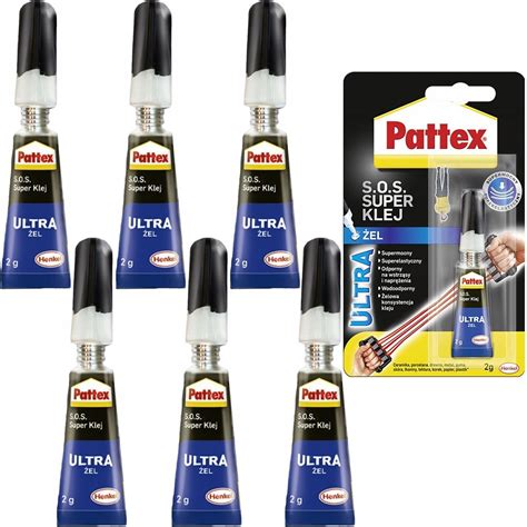 6x Pattex S O S Klej Power Żel 2g Błyskawiczny Pattex Sklep EMPIK