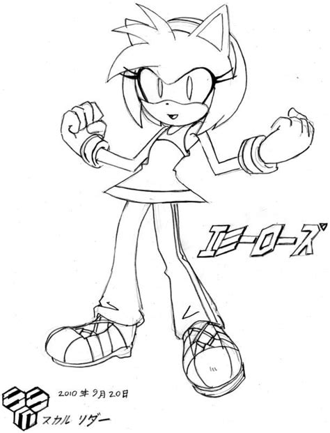 Amy From Sonic The Hedgehog Coloring Pages Lucillebryony 560 The Best Porn Website