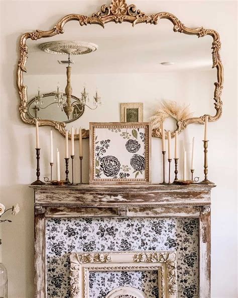 Farmhouse Inspired Fireplace With Rustic Wooden Mantel Soul Lane