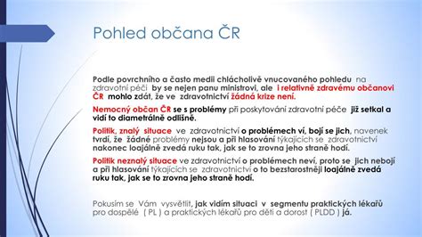 PPT Akutní krize ve zdravotnictví očima praktického lékaře PowerPoint