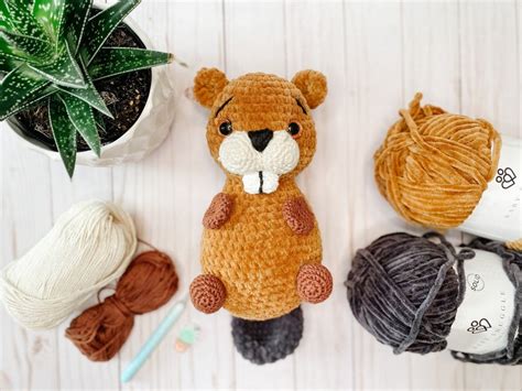 Bucky Beaver Crochet Pattern Amigurumi Crochet Pattern Pdf Etsy