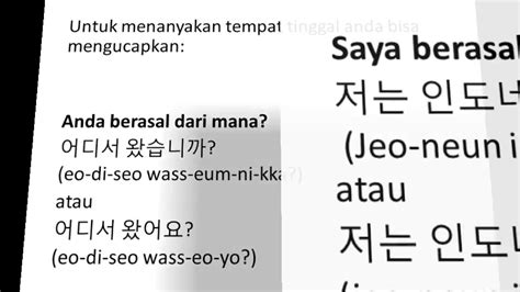 Bahasa Koreanya Perkenalkan Nama Saya Satu Trik