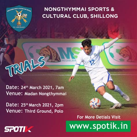 Nongthymmai Sports Cultural Club Trials Shillong Spotik Sports