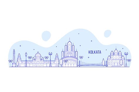 Kolkata skyline, India - Design Template Place