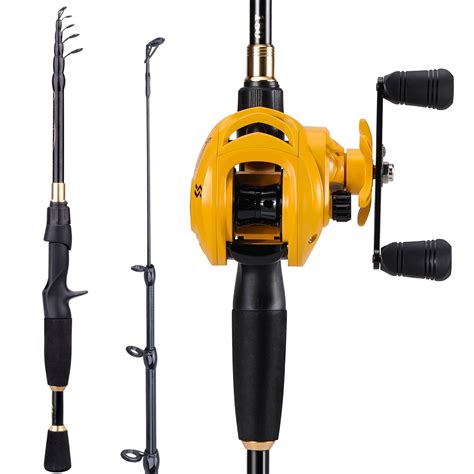 Sougayilang Casting Fishing Rod And Reel Combo Telescopic Pole With