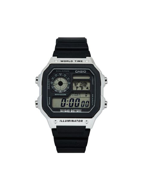 Uhr Casio Ae Wh Cvef Schwarz Eschuhe De