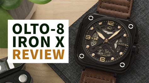 Olto 8 Iron X Review A Futuristic Skeletonised Field Watch YouTube