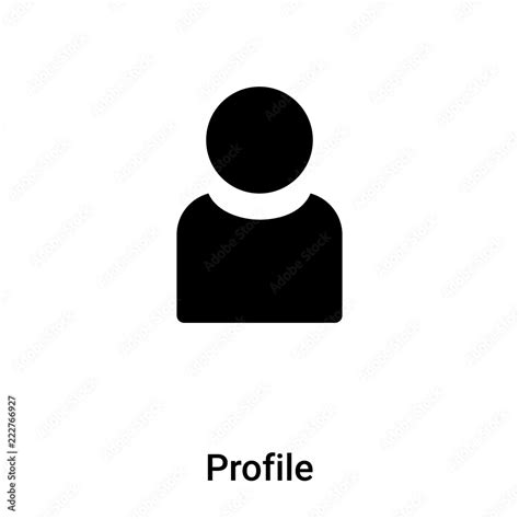 Profile icon vector isolated on white background, logo concept of ...