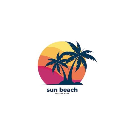 Premium Vector Beach Logo Design Vector Template