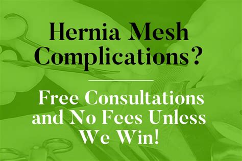 Hernia Mesh Lawyer - No Fee Unless We Win!