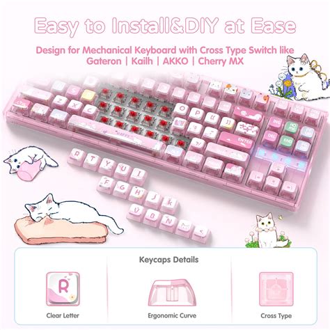 Mua 120 Key PBT Pudding Keycap Set ASA Profile With Transluscent PC