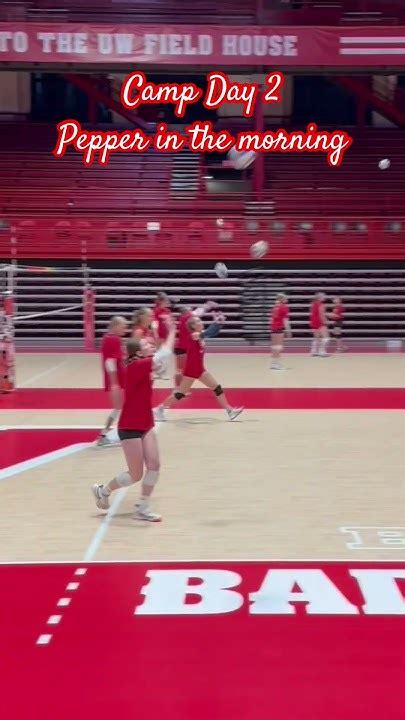 Uw Madison Volleyball Camp Day 2 Pepper In The Morning Volleyball