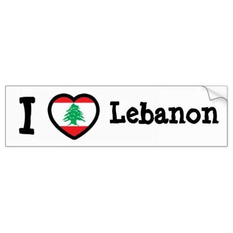 Custom Car Stickers Car Bumper Stickers Lebanon Flag Personalized