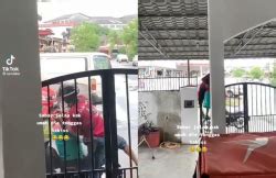 Viral Video Lelaki Panjat Pagar Rembat Tong Gas Tak Sempat Lari Jauh